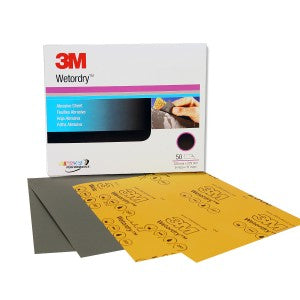 3M 401Q Wetordry Abrasive Sheet - 138 x 230 mm, 1500A, 50 sheet per box - 02023