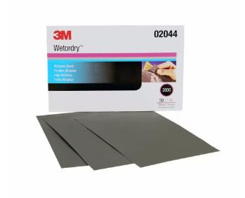 3M 401Q Wetordry Abrasive Sheet - 138 x 230 mm, 2000A, 50 sheet per box - 02044