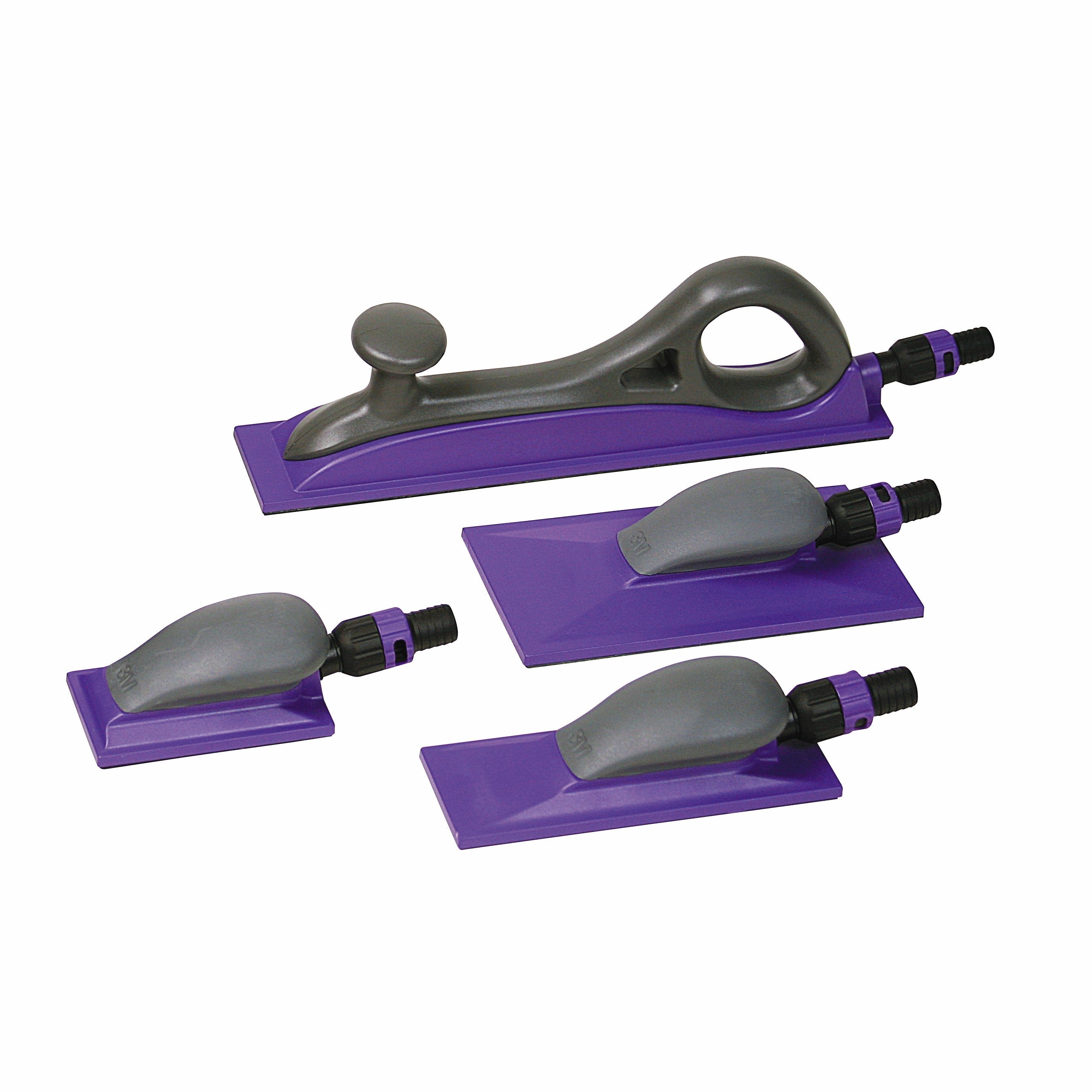 3M Hookit Purple+ Curved Adapter Set - Multihole, 70 x 198 mm - 50729