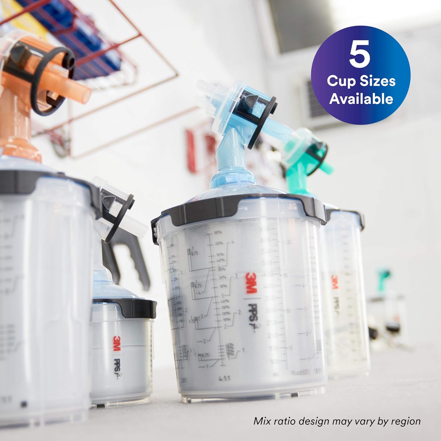 3M PPS Series 2.0 Spray Cup System Kit, Standard (22 fl oz, 650 mL), 200 Micron Filter, 1 kit per case - 26000
