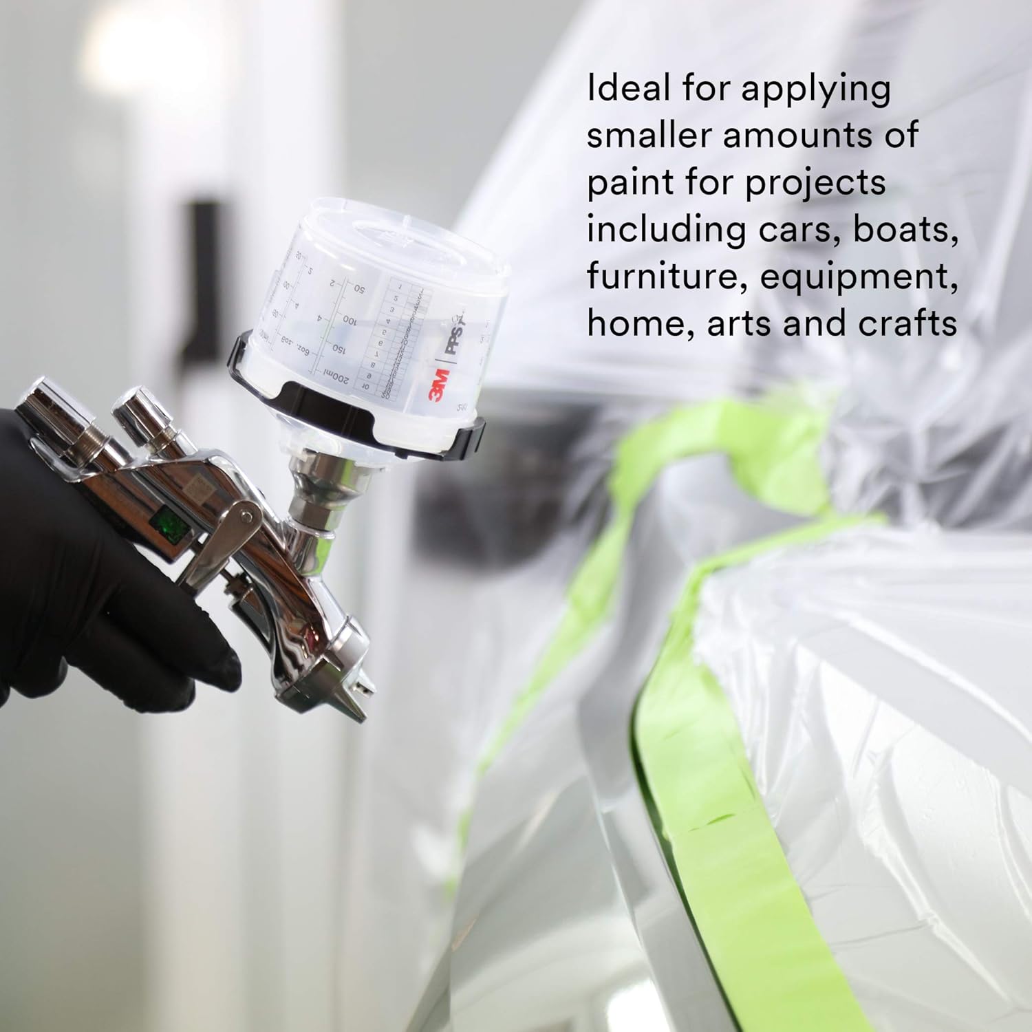 3M PPS Series 2.0 Spray Cup System Kit - Mini (6.8 fl oz, 200 mL), 200 Micron Filter, 1 Kit/Case - 26114