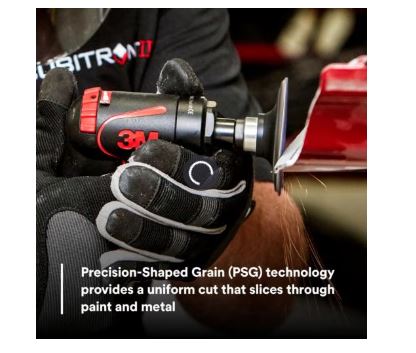 3M Cubitron II 786C Roloc Fibre Disc - 3 in (75 mm), 60+, 15 Discs/Carton, 6 Cartons/Case - 33391