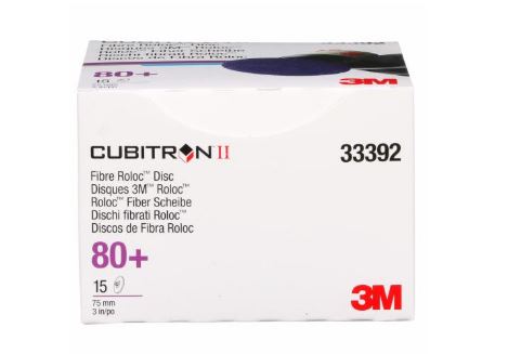 3M Cubitron II 786C Roloc Fibre Disc - 3 in (75 mm), 80+, 15 Discs/Carton, 6 Cartons/Case - 33392