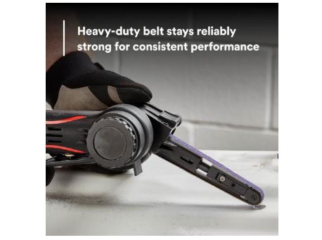 3M Cubitron II 786F File Belt - 60+, 10 mm x 330 mm (3/8 in x 13 in), 10 belts per carton, 5 cartons per case - 33439