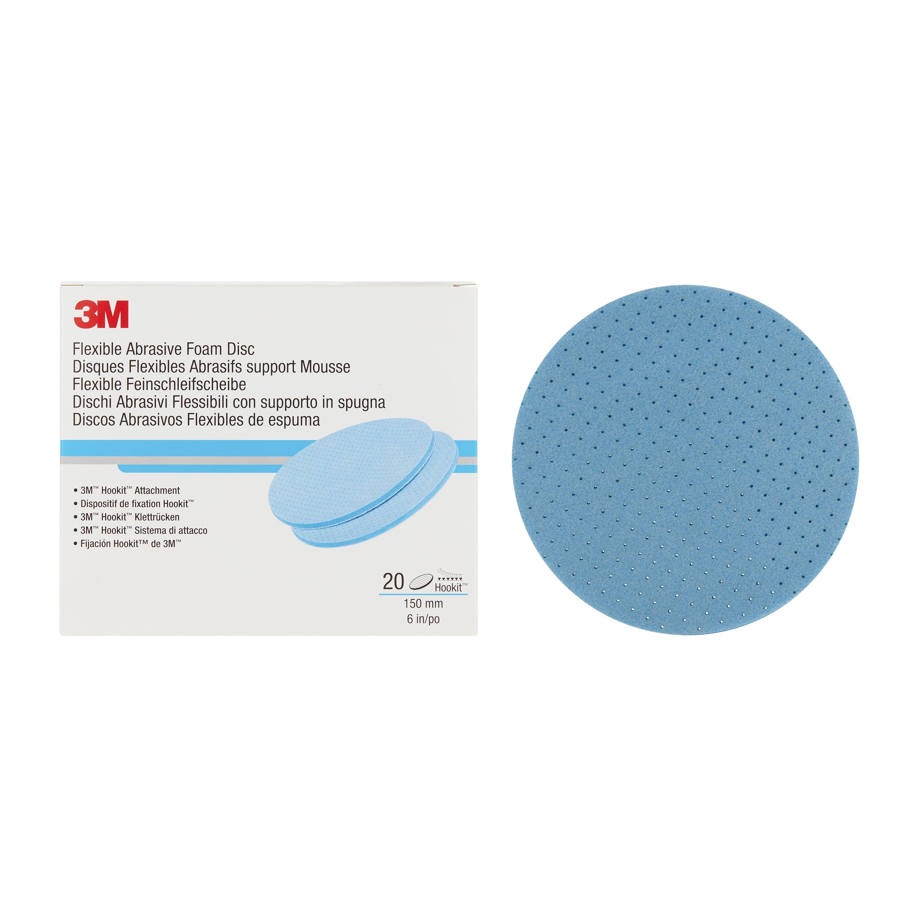3M Hookit Flexible Foam Abrasive Disc - 150 mm, P600 (20DC/PCK) - 33539