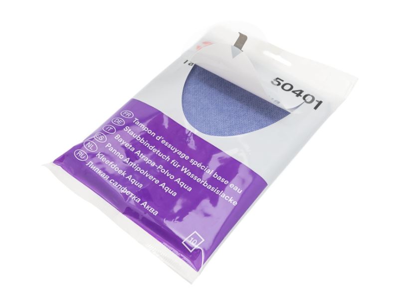 3M Tack Cloth - Aqua, 320 mm x 400 mm, 18/CV (Bag) - 50401