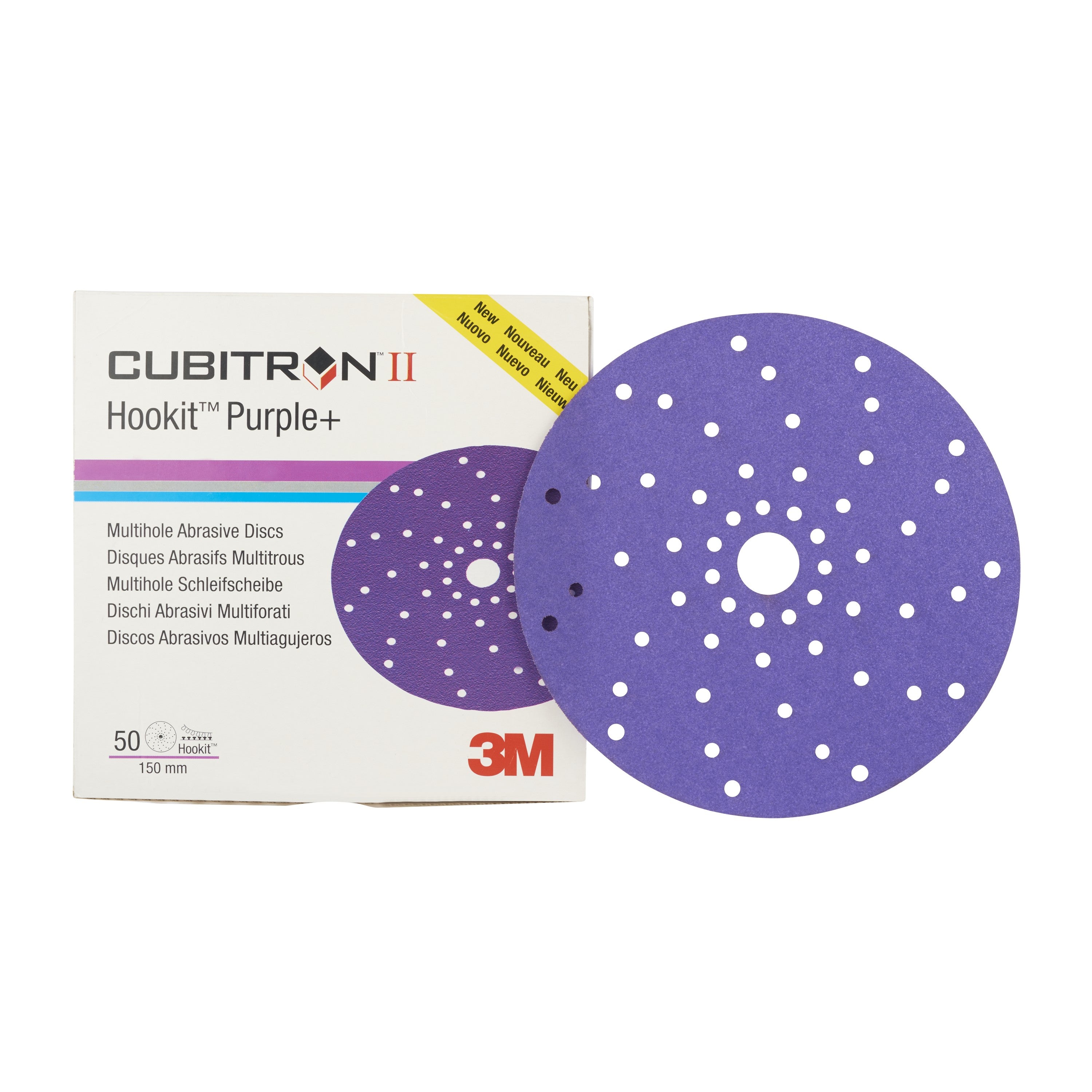 3M Cubitron II 737U Hookit Clean Sanding Abrasive Disc LD056A - 150 mm, Multihole, 80+ - 51369