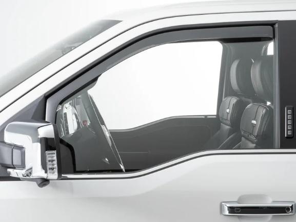 GMC Sierra 1500 Crew Cab Side Window Deflector - Chrome Sill - 81930IM